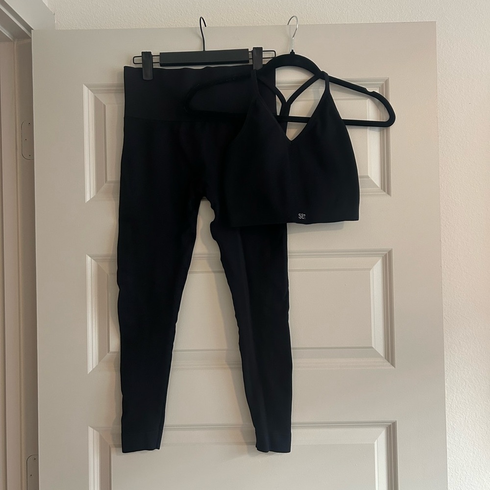 TOP + LEGGINGS - Sculptflex set (Onyx black)